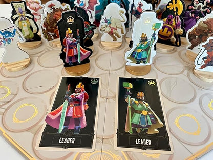 Leaders | Tactical Duel Strategy 2 Player Board Game | Create Alliances Assemble Champions &amp Outsmart Opponents | Quick Competitive Games for Teens Adults &amp Kids Ages 10 &amp Up | 15 Min