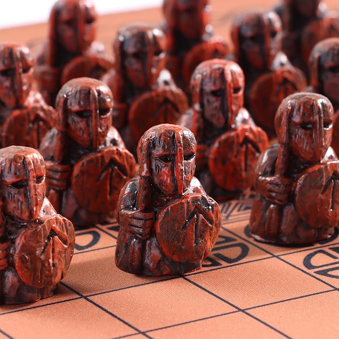 Hnefatafl Viking Chess Set Board Game Traditional Strategy Board Game