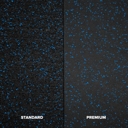 IncStores 4' x 6' Premium Durable Rubber Mat Home or Commercial Gym Flooring (Blue)