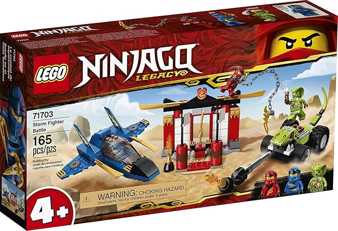 LEGO NINJAGO Legacy Storm Fighter Battle 71703 Ninja Playset Building Toy for Kids Featuring Ninja Action Figures (165 Pieces)