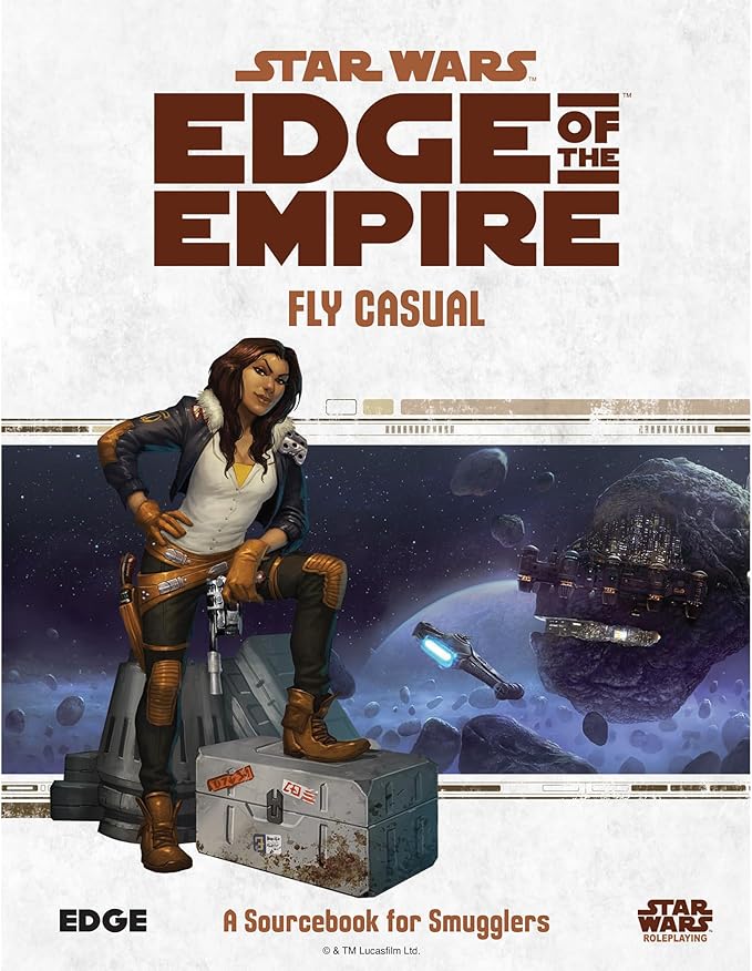Asmodee Star Wars: Edge of The Empire Roleplaying Game Fly Casual SOURCEBOOK - New Ships Equipment Talents &amp Jobs RPG for Kids &amp Adults Ages 14+ 3-5 Players