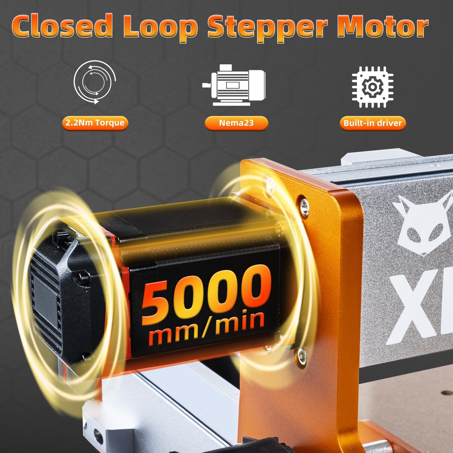 FoxAlien XE-PRO 3-Axis CNC Router Machine + NEMA23 4th Axis Rotary Engraving Module for Engraving Curved Surface and Cylindrical Object