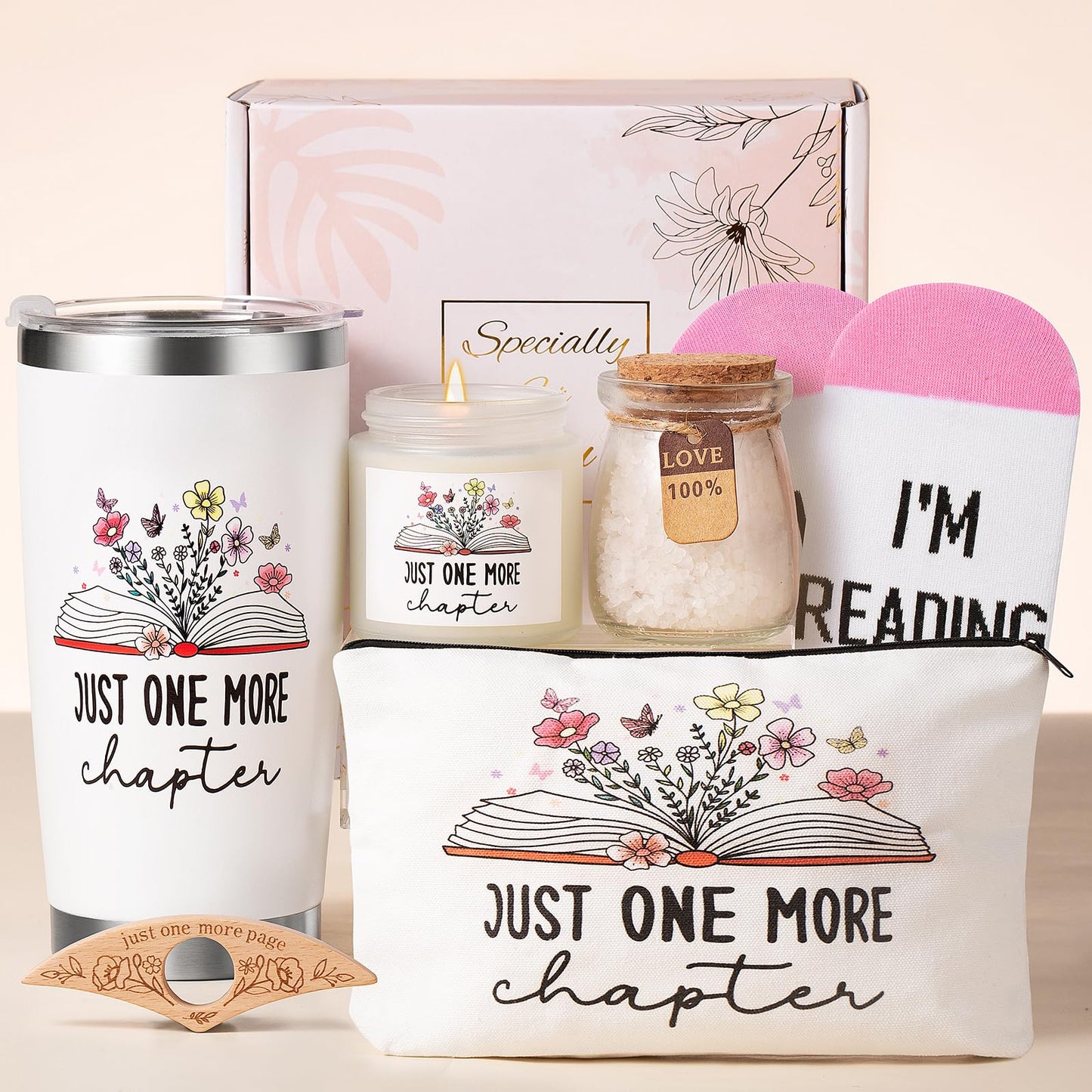 Aeenr Book Lovers Gifts for Women-6 PCS Christmas Bookish Gifts for Readers Book Club Bookworm Teacher Bookaholic Librarian Reading Birthday Valentines Mothers Day