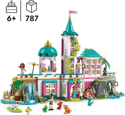 LEGO Disney Princess Castle &amp Royal Pets Kids Toy - Pretend Play Building Set for Girls and Boys Ages 6+ - Includes Ariel Rapunzel Jasmine Moana and Mulan - Gift Idea for Birthdays - 43267