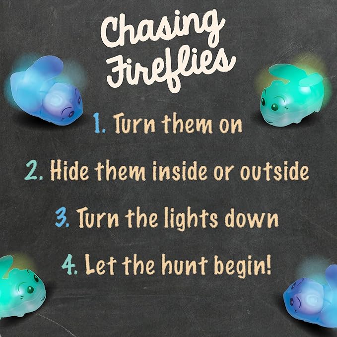 Toysmith Chasing Fireflies Kids Game - The Game of Shine &amp Seek - Interactive Games for Kids - Indoor &amp Outdoor Game - for Ages 3+ BlueGreen