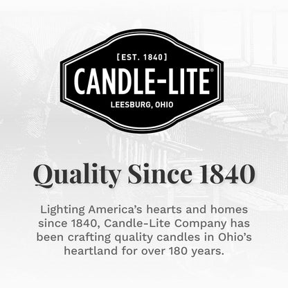 CANDLE-LITE Scented Sunlit Mandarin Berry Fragrance, One 10oz. 3-Wick Aromatherapy Candle with 20-40 Hours of Burn Time, Orange Color, 10 oz. Jar