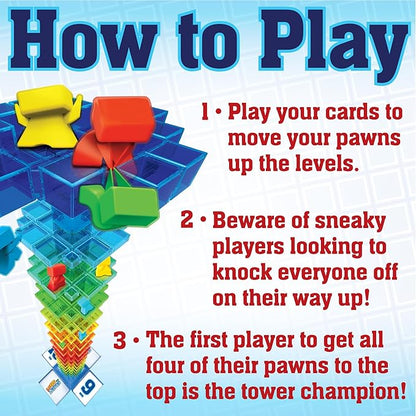 MindWare Leaps and Ledges Strategy Game - Ages 8+ - Fun Party Game and Family Game Night Activity for Kids Teens and Adults - 2 to 4 Players