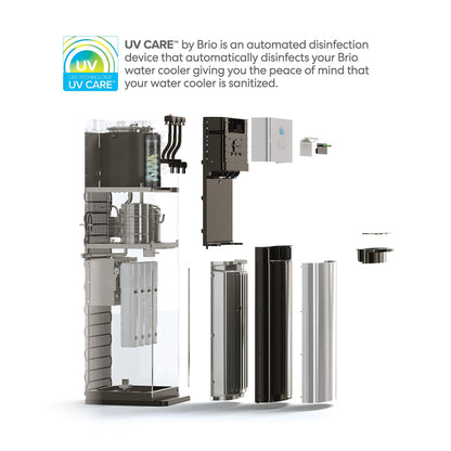 Brio Self Cleaning Bottleless Water Cooler Dispenser, UL Approved, Stainless Steel, Point of Use Drinking Water Filter, Hot, Cold, and Room Temperature