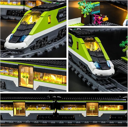 YEABRICKS LED Light for Lego-60337 City Express Passenger Train Building Blocks Model (Lego Set NOT Included)