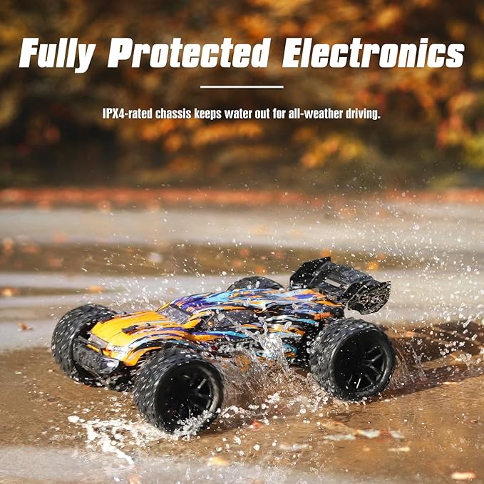 HAIBOXING 1:18 Scale RC Car All Terrain Remote Control Truck 4WD 36KM/H High Speed Hobby Grade Electric RC Car for Adults and Kids with Two Batteries Waterproof Off-Road RC Buggy RC Vehicle