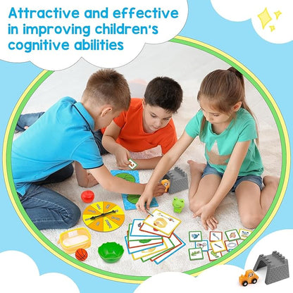 Positional Word Learning Set Toddler Board Games Manipulatives Match Games Educational Games for Kids Ages 4+ STEM Learning Activities Fine Motor Skills Speech Therapy Toys
