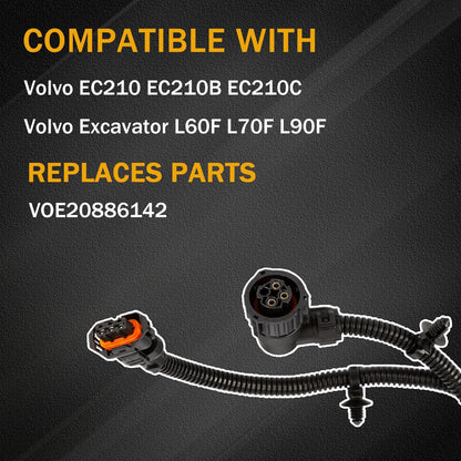 20886142 Engine Standalone Wiring Harness Compatible with Volvo EC210 EC210B EC210C Excavator L60F L70F L90F Replaces VOE20886142