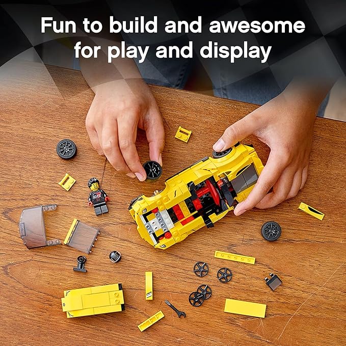 LEGO Speed Champions Toyota GR Supra 76901 Collectible Sports Car Toy Building Set with Racing Driver Minifigure