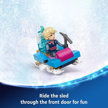LEGO Disney Frozen Elsa’s Ice Palace Building Set for Kids Princess Castle with Anna and Elsa Mini-Doll Figures Disney Princess Toy Gift Idea for Girls Boys and Movie Fans Ages 6 and Up 43244