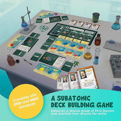Subatomic: an Atom Building Game (2nd Edition) | A Chemistry Game About Elements Protons Neutrons and Electrons | Educational Science Board Games for Teens Adults Classrooms Schools and Family