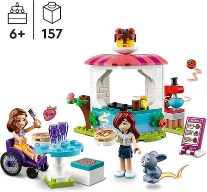 Lego Friends 41753 Pancake Shop Set Creative Toy for Boys and Girls from 6 Years with Paisley and Luna Mini Dolls and Rabbit Figure Gift for Children