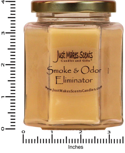 Smoke and Odor Eliminator Candle - Odor Eliminating Scented Candles for Home - Neutralizes Cigarette, Food, and Pet Smells | Natural Soy Wax Candle, Hand Poured in The USA