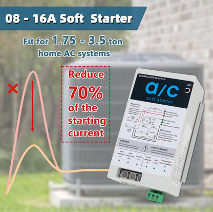 Eshcol AC Soft Start Kit for 1.75-3.5 Ton Air Conditioners, Fit for Home, RV, Commercial, Generators Use. Easy to Install, Reduces Start-Up Current by 70%, 110V-240V. Compatible with Most AC Brands.