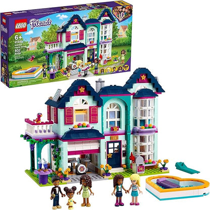 LEGO Friends Andrea's Family House 41449 Building Kit Mini-Doll Playset is Great Gift for Creative 6-Year-Old Kids New 2021 (802 Pieces)