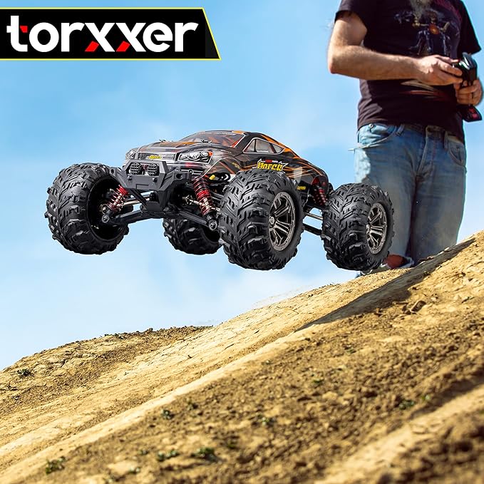 1:16 Scale Brushless RC Truck - High Speed Hobby Grade RC Car Hits 33 Miles Per Hour - Off Road 4WD for Grip on Any Terrain Ready to Run Waterproof Trophy Truck