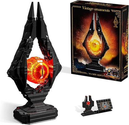 Movie-Inspired Building Toys Set Fantasy Eye Tower Building Set 925 Pieces Dark Collectible Building Kit for Adults &amp Teens Unique Birthday Gift for Men Home Office Desk Decor