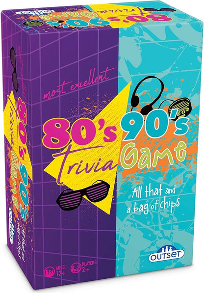 80’s 90’s Trivia Party Game (Amazon Exclusive) – Contains 1000 Questions - 2 or More Players for Ages 12 and up by Outset Media.