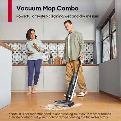 Ultenic Wet Dry Vacuum Cleaner, Cordless Vacuum Mop Combo with Self-Cleaning, 50min Runtime, Smart Mess Detection, Edge Cleaning, LED Display, 3-in-1 Floor Cleaner Machine for Hard Floor, AC1 Elite