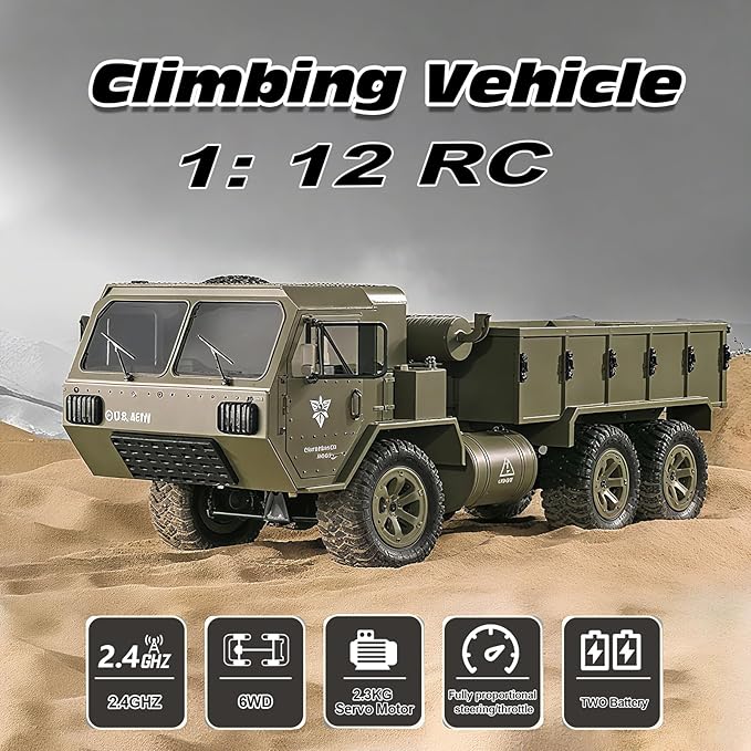 FY004 1/16 6wd Rc Car Full Proportional Steering Throttle 2.4G High-Speed Rc Climbing Car High Simulation Pickup Model Can Be Modified Off-Road Remote Control Truck Outdoor Adult And Children'S Toys