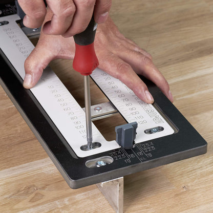 Trend Adjustable Trade Lock Jig for Mortice Lock and Latch Faceplates, Lock/JIG/B,Black