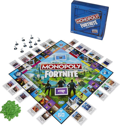 Monopoly: Fortnite Collector's Edition Board Game Inspired by Fortnite Video Game Board Game for Teens and Adults Ages 13 and Up