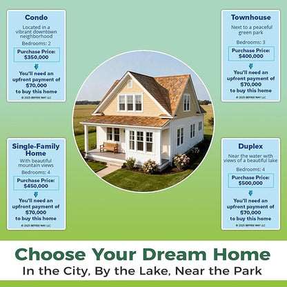 BeFree for HOMSTERS: Family Strategy Board Game – Financial Literacy Career &amp Investing | Ideal for Kids Ages 8–12 (Adult Guidance Suggested) | Learn Smart Decisions &amp Buying Your First Home
