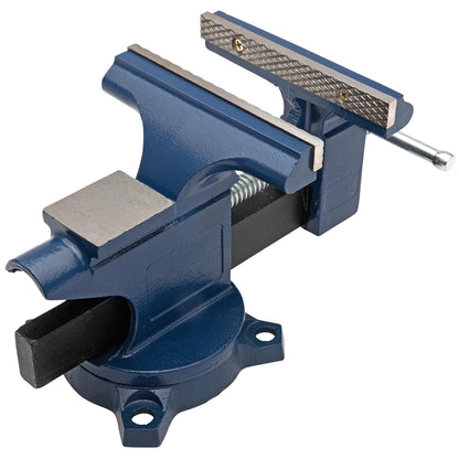 Yost Vises LV-6 Homeowner's Vise | 6 Inch Jaw Width with a 5 Inch Jaw Opening Home Vise | Secure Grip with Swivel Base | Blue