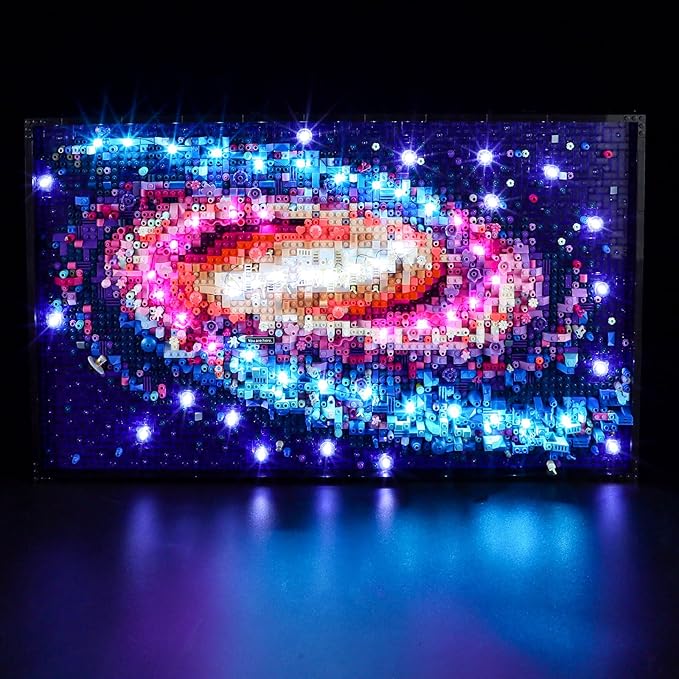 LED Light Kit Compatible with Lego The Milky Way Galaxy - Lighting Set for Art 31212 (Model Set Not Included)