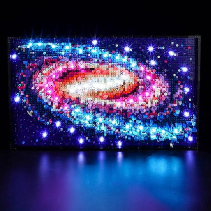 LED Light Kit Compatible with Lego The Milky Way Galaxy - Lighting Set for Art 31212 (Model Set Not Included)
