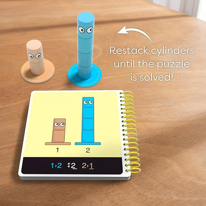 HABA Amanda's Alpacas Stacking Puzzle Game: 60 Logic Challenges and Brain Teaser Puzzles for Kids Ages 5+ Smart Games to Develop Fine Motor Skills &amp Problem Solving