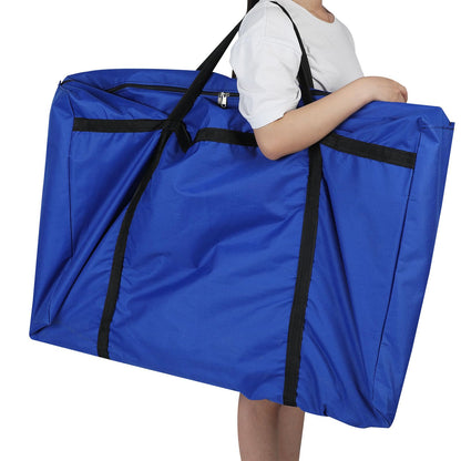 Paterr Trifold Poster Board with Storage Bag, Hook and Loop Fabric, Foldable 3 Panel Presentation Board for Science Fair and Exhibitions(Dark Blue,72 x 36 Inch)