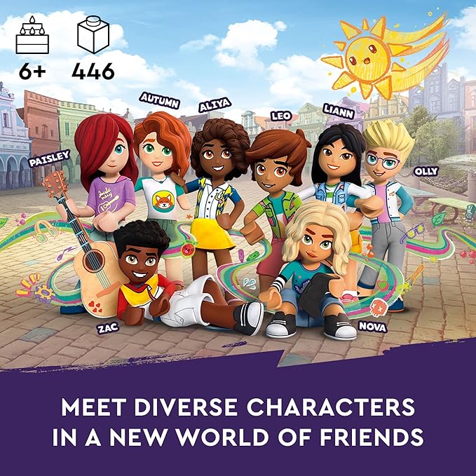 LEGO Friends Newsroom Van 41749 Building Toy Set Creative Fun for Ages 6+ Includes Accessories So Kids Can Pretend to Film and Report The News A Fun Birthday Gift for Kids Who Love Role Play