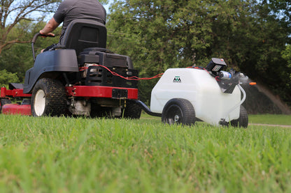 Master Manufacturing Revolt Lithium-Ion Series Rechargeable 12 Gallon Trailer Broadcast Sprayer Sprayer - 84" Spray Pattern, 1.1GPM