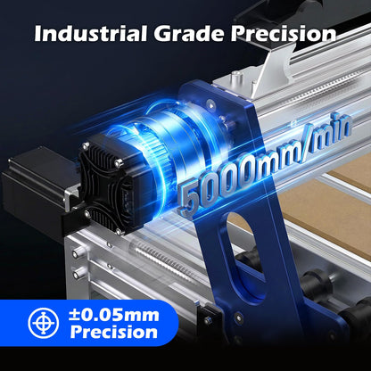 Genmitsu CNC Router Machine PROVerXL 4030 V2, NEMA 23 Closed-Loop Stepper Motor, 3 Axis Milling Machine with 400W Spindle, Fast Speed for Wood Metal Acrylic PCB MDF, Working Area 400 x 300 x 110mm