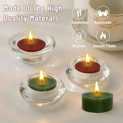 Christmas Red Green Scented Tealight Candles Perfect for Home Use and Gifting