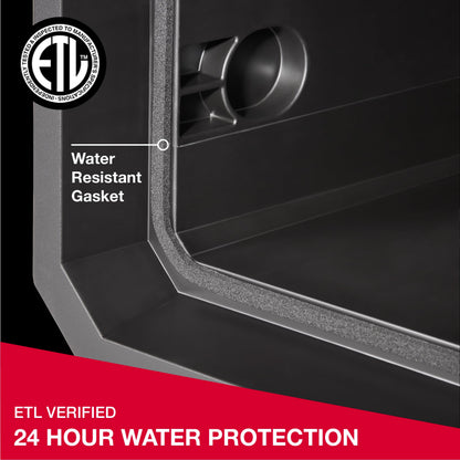 SentrySafe Fireproof and Waterproof Shelf Safe, Large Home or Office Safe with Dial Combination Lock and Override Key, 0.81 Cubic Feet, FPW082KSB
