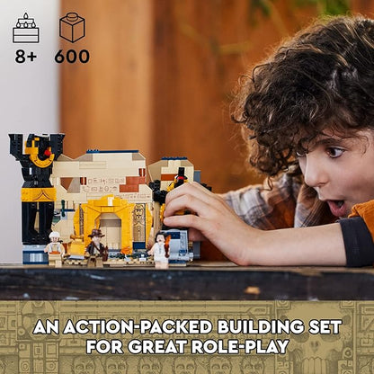 LEGO Indiana Jones Escape from The Lost Tomb 77013 Building Toy Featuring a Mummy and an Indiana Jones Minifigure from Raiders of The Lost Ark Movie Gift Idea for Kids Ages 8+