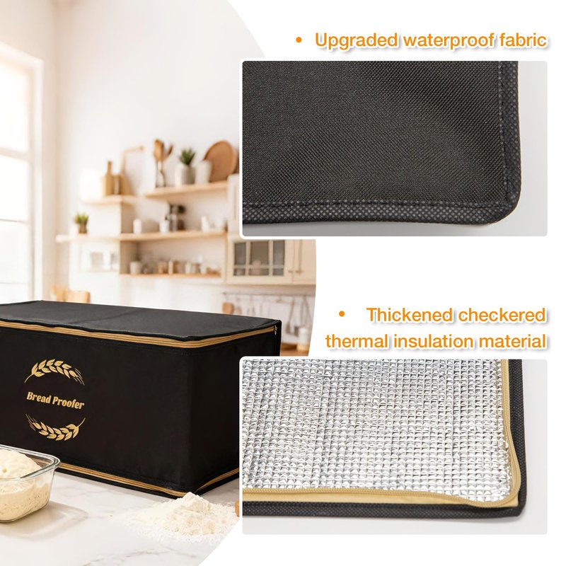 Ftzataz Sourdough Warming Mat with Bread Proofer Warming Box, Sourdough Heating Mat Used to Provide Sufficient Temperature for Bread Proofing, Sourdough Warming, Sourdough Heating, Dough Riser