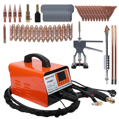 PLAYOCCAR Spot Welder Dent Puller Kit,3KW Dent Remover Tool,Car Body Stud Welding Machine Multispot Bonnet Door Repair Tool Kit