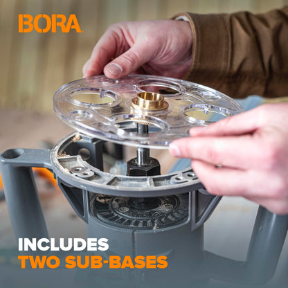 BORA 3.25HP Soft-Start Variable Speed Fixed Base Router Motor 10,000-22,000 RPM - PM-6250