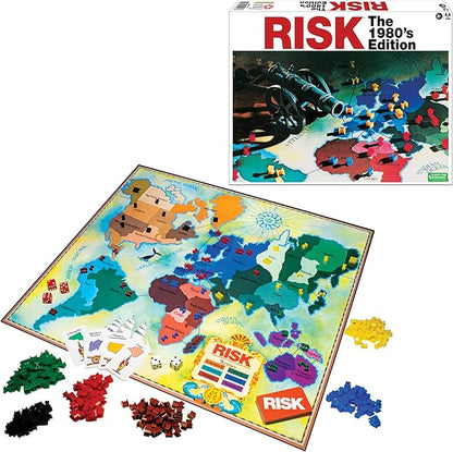 Risk The 1980's Edition with Original 1980's Artwork and Components by Winning Moves Games USA Strategy Board Game of World Domination for 2 to 6 Players Ages 8+