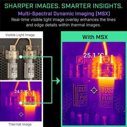 Flir One Pro - Thermal Imaging Camera for iOS Smartphones (iPhone 15 and Newer w/USB-C), 480x360 Super Resolution (160x120 Native IR)