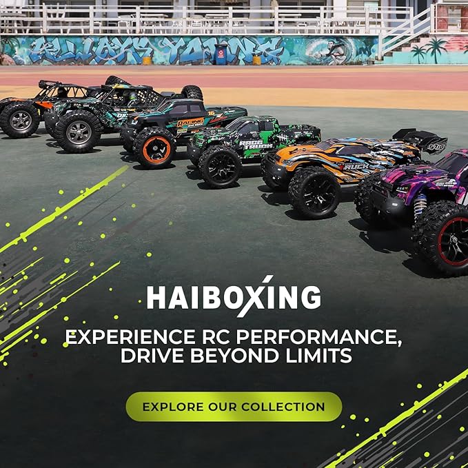 HAIBOXING 1:18 Desert Off-Road RC Truck 18856 RTR Fast 36km/h 4WD Electric Car Splash-Proof Hobby Grade for Kids Beginners and Adults Dual Batteries for Extended Outdoor Fun - Remote Control Toy