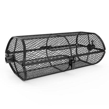 only fire Universal Rotisserie Basket Grill Accessory, Teflon Rotisserie Grill French Fries Basket Fits for Any Gas Grill or Other Ceramic Grills