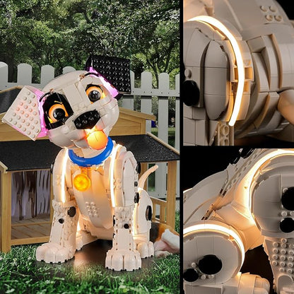 Vaodest Led Light for Lego 43269 101 Dalmatians Puppy ModelDesign and Configuration Compatible with Model 43269(Led Light Only Not Building Block Kit)